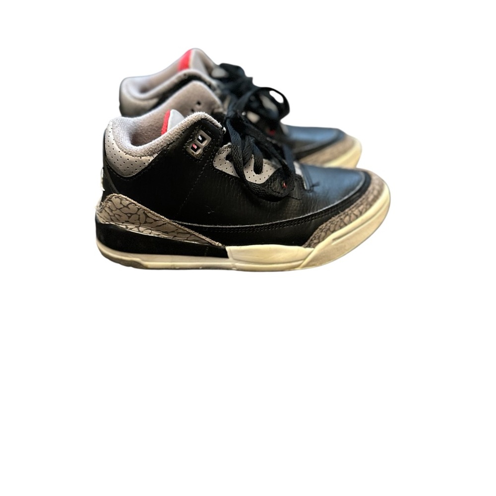 Jordan Retro 3 Black Cement Reimagined Preschool Sneakers